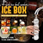 4 Hole Ice Ball Modle Maker For Whiskey Cocktail FruitPopsicles IcedTea Reusable