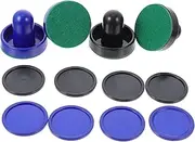 Kisangel 2 Sets Ice Hockey Machine Tabletop Game Board Game Mini Air Hockey Ice Hockey Stick Score Air Hockey Handles Air Hockey Table Accessories Net Full Size Air Hockey Table Plastic