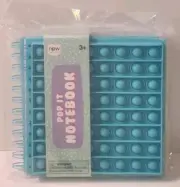 Pop It Notebook Fidget Toy Blue 80 Lined Pages