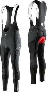 [GDDO] Mens Cycling Bib Tights Compression Trousers Men's Cycling Bike Bib Pants 3D Padded Bike Tights Bicycle Pants Breathable Elasticity Bicycle Cycle Leggings for Men Women