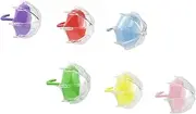 VICASKY 6pcs Creative Umbrella Shaped Empty Eyelash Boxes for Travel Durable Eyelash Storage Cases for Makeup Lovers and Professionals
