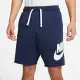 【NIKE 耐吉】短褲 男款 運動褲 ASMNK CLUB ALUMNI HBR FT SHORT 藍 DX0503-410