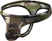 [MuscleMate] Men's Camouflage Thong Underwear, Men's Hot Camouflage Thong G-String Underwear, Stretchy and All-day Comfort.