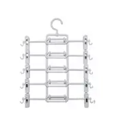 Rotatable Folding Pants Trousers 5 Layer Organizer Hanger Non-slip Clips Skirt Vest Underwear Storage Rack Clothes Coats Hanger