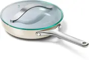 Nonstick Ceramic Mini Fry Pan with Glass Lid (1.05 Qt, 8") - Non Toxic, PTFE & P