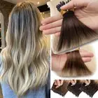 200PCS Thick Nano Hair Ring Human Hair Extensions Micro Loop Nano Bead Blonde AU