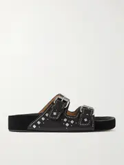 [Isabel Marant] Isabel Marant - Lennyo Studded Leather Slides - Black - FR39 FR39 Black