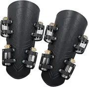 [yuksok] Medieval Arm Bracers, Photo Props Costume Props Men PU Leather Gauntlet Wristband