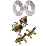 3 Stud Front Wheel Rim Hub Stub Axle Kits Disc Rotor for Go Kart Golf Cart 125cc