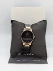 Citizen Eco-Drive Womens Black Gold Round Analog Quartz Wristwatch
