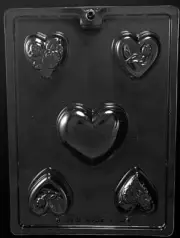 COCOA BOMB HEART ASSORTMENT mold molds Chocolate Candy heart valentines