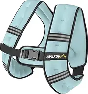 APEXUP - Weighted Vest for Men 5 lbs with Reflective Stripe, Weighted Vest for Women, Workout Equipment for Strength Training, Running (Pastel Blue)