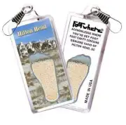Hilton Head FootWhere® Souvenir Zipper-Pull. Made in USA