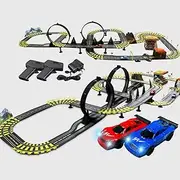11.6 m Electric Track Racing Slot Sets Two Cars Controls Kids Vehicle Toys