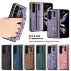 Leather With Pen Bag Hybrid Hard Case Cover For Samsung Galaxy Z Fold 6/5/4/3