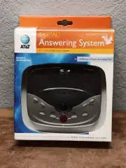 AT&T 1722 Digital Answering System with Time and Day Stamp (Black and Silver)