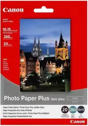 Canon 260GSM Semi-Gloss Photo Paper 20 Sheets, 4 X 6 Inch