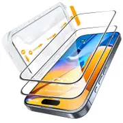 Tough On iPhone 16 Pro Max Tempered Glass Screen Protector 2 Pack with Installation Kit