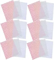 Anneome 30 sheets Decorative Wrapping Paper for Bouquets Christmas Floral Tissue Paper Safe Non Polluting Multi Use Packing Material Bright Colors Each of Gold Silver Red