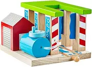 [Bigjigs Rail] Wooden Train Washer, Wooden Toys, Bigjigs Train Accessories, Train Wash, Wooden Train Sets, Trains for Kids, Wooden Toys for 3 4 5 Year Olds