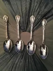 GODINGER SILVER GSA ART CO LTD GRAND MASTER 4 TEASPOONS SILVERPLATE