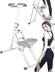 Vertical Climber Sport Exercise Machine,Foldable Stair Stepper Machine with LCD, Adjustable Incline,Full Body Workout Machine,Easy to Assemble,for Home Gym Full Body Workout Folding Fitness Step