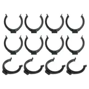 12Pcs 1.93''x1.93'' Plastic Leveler Leg Toe Kitchen Clips Foot Buckle, Black