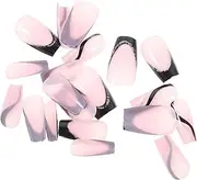 minkissy 24pcs Nail Art False Nails Fake Nails Nail Kits Plastic Nails Press on Nails Kit Nails Press on Fake Nail Kit False Nail Tips Nails Tips Fake Nail Tips Press on Nail Tips Abs