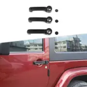 Carbon Fiber Door Handle Shell Cover Trim Set For Jeep Wrangler JK 07-17 2-Door (for: Jeep)