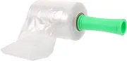CONGARTENO 1 Roll Handheld Stretch Film with Handle Transparent Shrink Wrap for Moving Packing Pe Film Ergonomic Design for Easy Use Secure Luggage Wrap