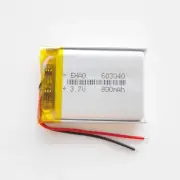 3.7V 800mAh 603040 Rechargeable LiPo Polymer Battery For GPS Camera Smart Watch