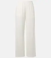 [Toteme] Toteme Cotton and silk straight pants AU 12 white