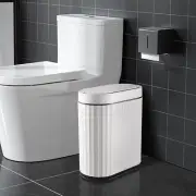 Bathroom Trash Can with Lid 2 Gallon Small Sensor Garbage Can, 9 Liter Slim Smar