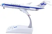 Pre-Built Model Aircraft for Finnair DC-9-15 OH-LYI 1:200 Diecast Model Airplane – 18cm Scale Collectible Aircraft with Stand Miniature Airplane Model
