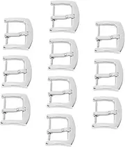 [LIFKOME] 10pcs Stainless Steel Watch Buckle Clasp for Leather Straps Accessories for Men Women Easy Installation Stylish Design