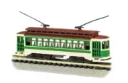 Bachmann 61093 N Scale GREEN BRILL TROLLEY