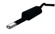 muffler for Audi A4 B5 sedan 1.8i 92kW 125HP 1994-2001 Single Oval Tip 95x65mm