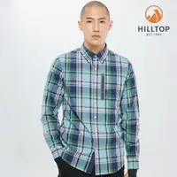 在飛比找momo購物網優惠-【Hilltop 山頂鳥】男款吸濕快乾抗UV長袖襯衫S05M