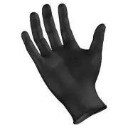 Black Alphaflex black XL Nitrile Examination Gloves 100pk