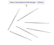 Cannulated Drill Bit 3.0mm x 150mm lot of 5 pcs veterinary instrument