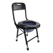 Bedside Commode Toilet Chair Sturdy Folding Frame Height Adjustable Stainles BLW