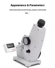 Laboratory Concentration Meter 2WAJ Monochromatic Digital Brix Refractometer