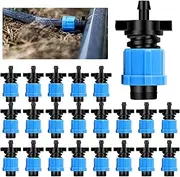 100 Pcs Connectors Drip Tape Fittings Drip Tape Irrigation Kit Irrigation Tubing Connectors Coupling Barbed Locking Fitting 1/4" Barb for 5/8" Drip Tape Sprinkler