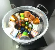 Nespresso View Bonbonniere Capsule Dispenser New & 50 Capsules,Read