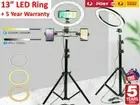 13" Dimmable Diva LED Ring Light + Tripod Selfie Circle Lamp YouTube TickTock OZ