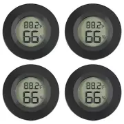 4pcs Mini Hygrometer Thermometer Digital LCD Monitor Indoor/Outdoor Humidity ...