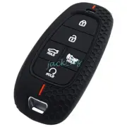 Silicone 5 Buttons Smart Key Case Fob Cover For Hyundai Palisade Santa Fe Cruz