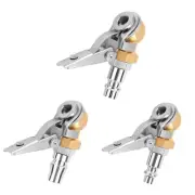 Tire Air Chuck Inflator Hose Barb Tyre Inflator Gauge Fitting Clip On Foot