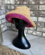 NWT MOUNTAIN HARDWEAR RAFIA FEDORA SUNHAT Women's Straw Bucket Hat NEW