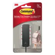 4 X Command Medium Matte Black Single Hook - 1 Pack